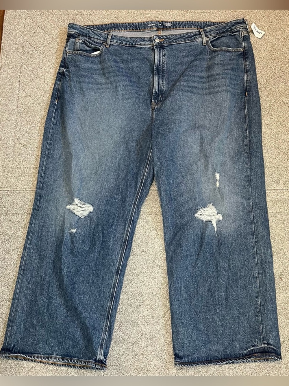 Old Navy Extra High Rise Sky Hi Wide Leg Cher Jeans Womens Plus Size 30 Blue New